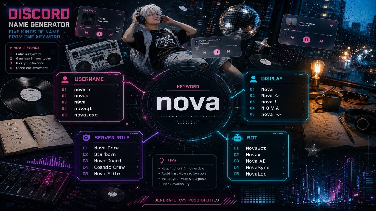 Five Kinds of Name From One Description